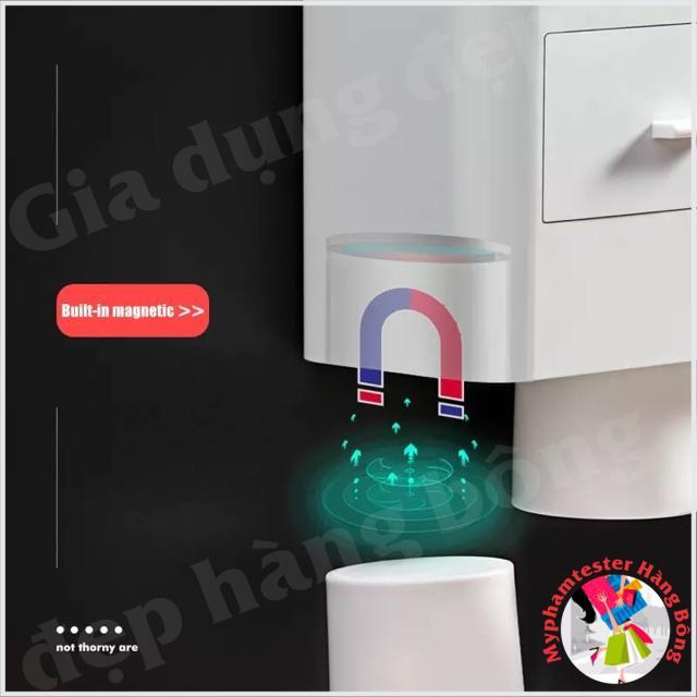 Kệ nhà tắm hít nam châm dán cường lực