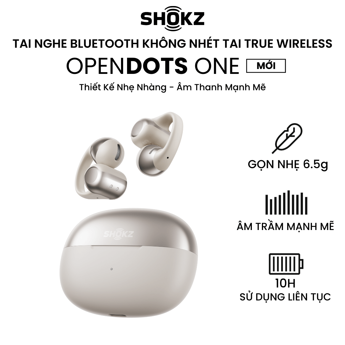 [MỚI] - Tai Nghe không nhét tai True Wireless OpenDots One E310 - Bảo Hành 2 Năm - Hàng Chính Hãng