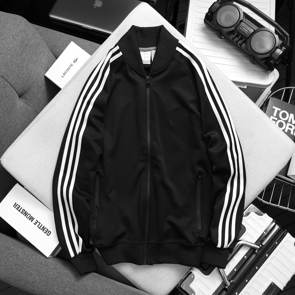 Áo khoác bomber thể thao nam thời trang cao cấp màu xanh đen DK7