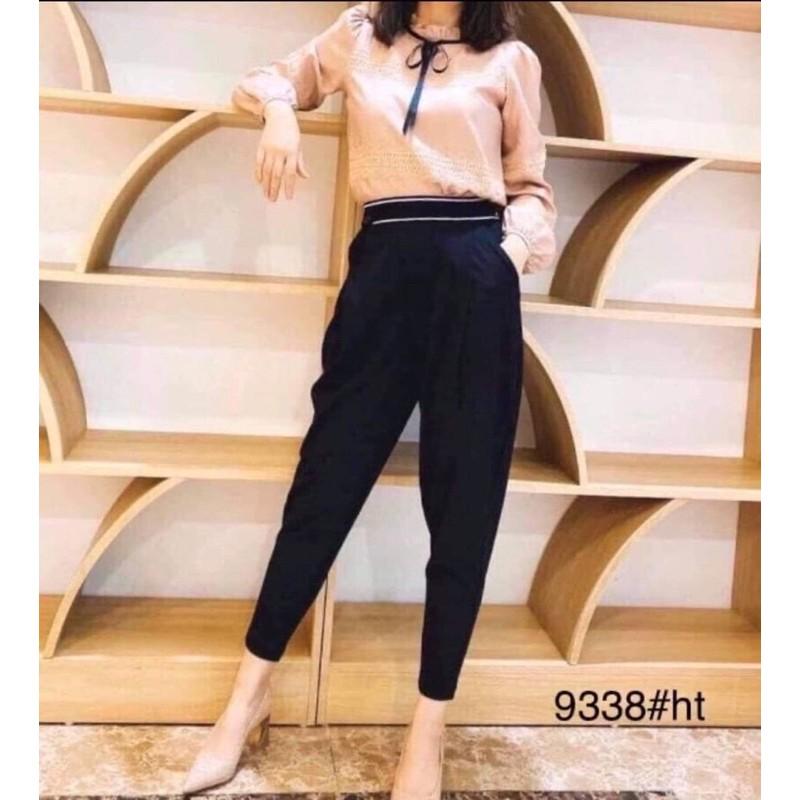 Quần baggy viền cạp