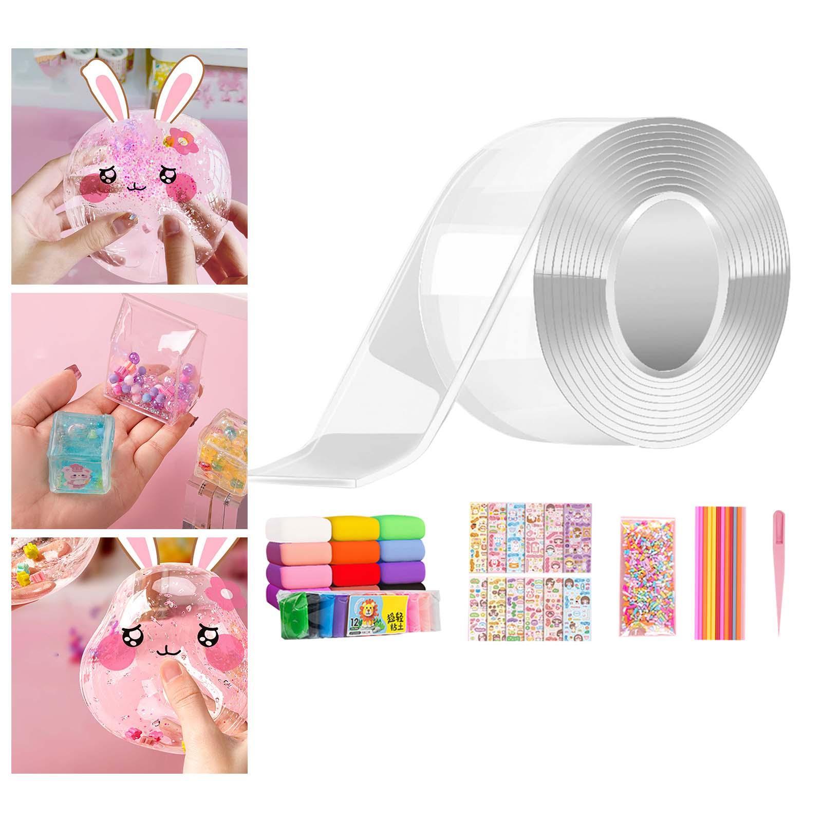 Clear with Stickers Double Sided Removable for Classroom DIY Craft