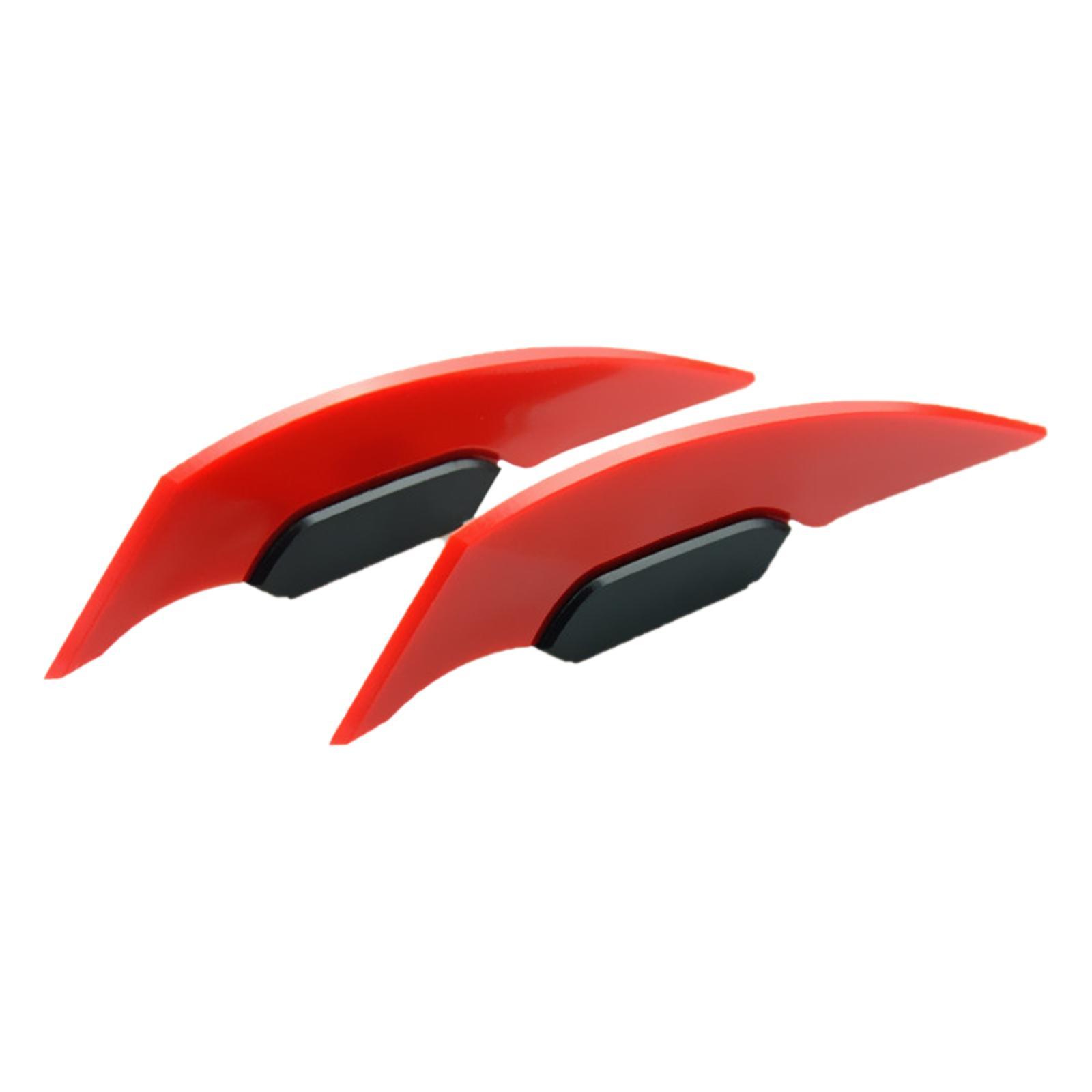 Motorcycle Winglet Aerodynamic Spoiler  for Electric Motorcycles Red