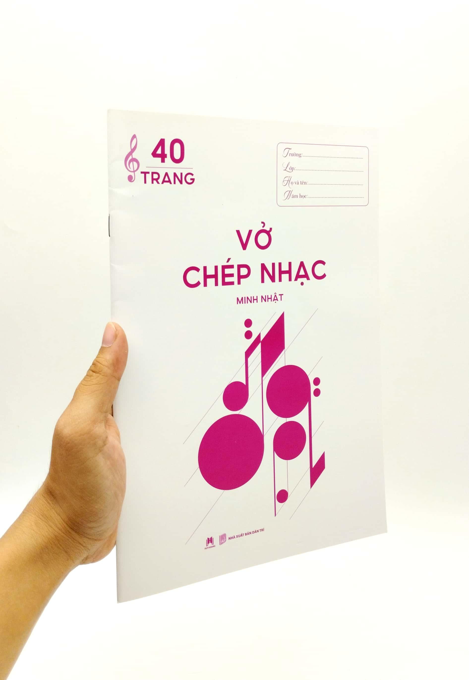 Vở Chép Nhạc 40 Trang