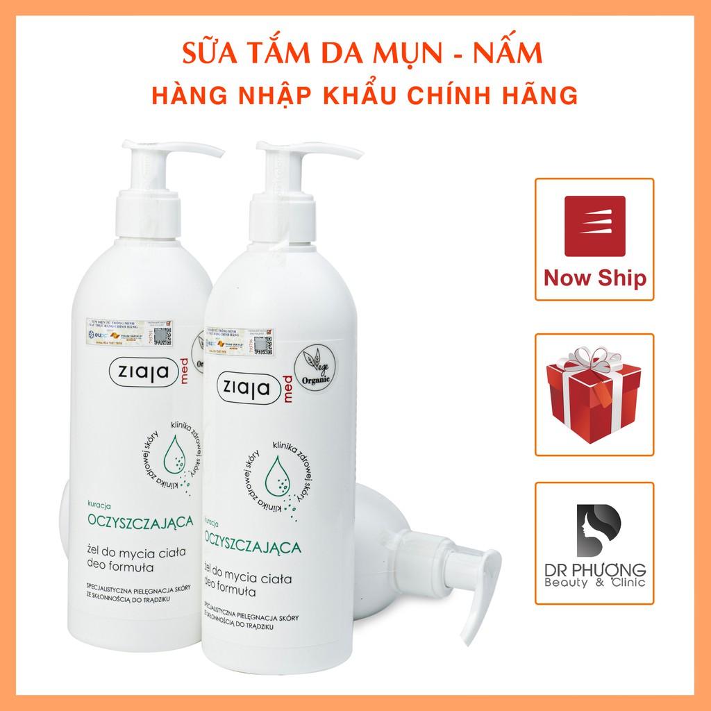 SỮA TẮM CHO DA MỤN NẤM ZIAJA 400ml