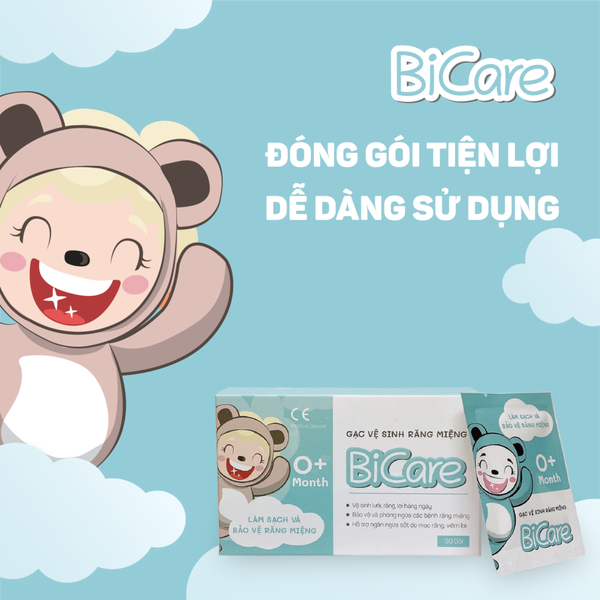 Gạc vệ sinh răng miệng Bicare cho bé