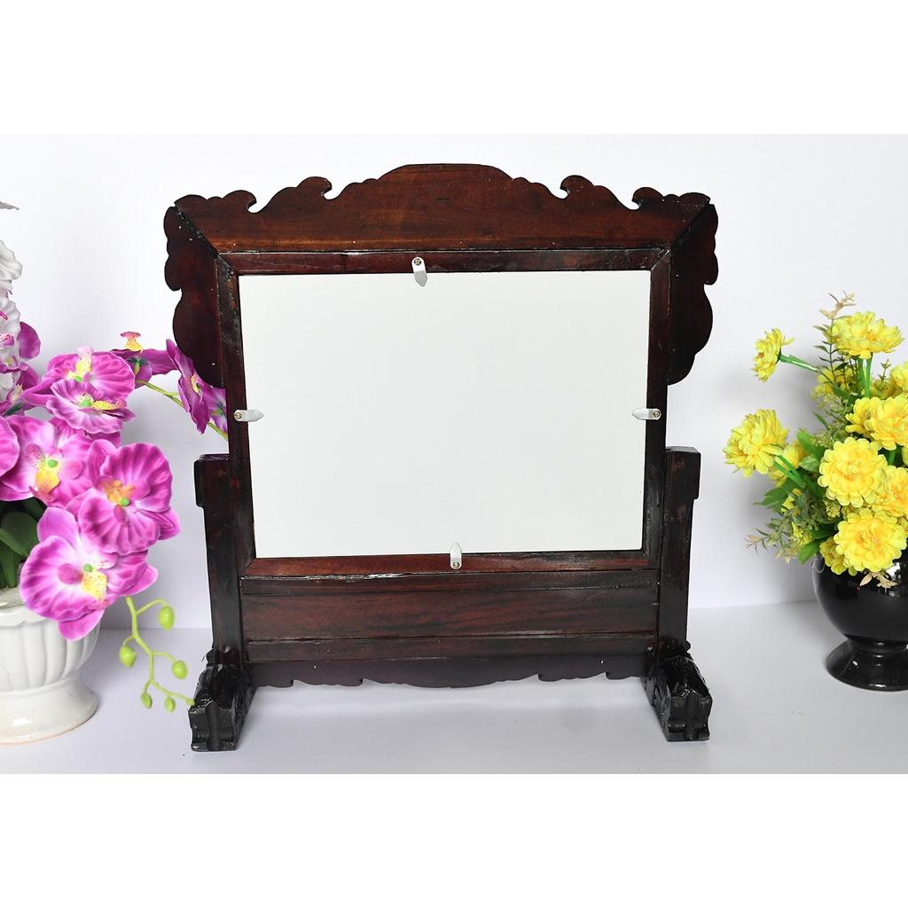 khung hình thờ gỗ Gõ, cẩn ốc xà cừ 35 x 25