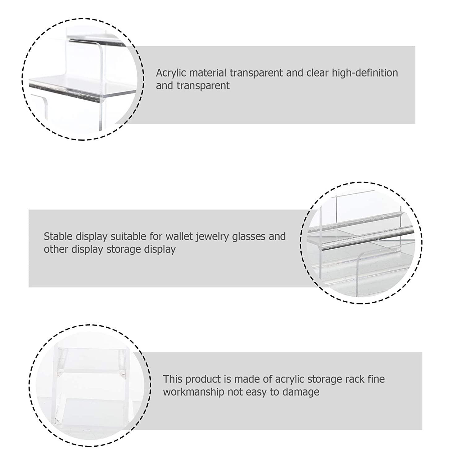 Đế 4 lớp Ví đựng tiền trang sức Kệ trưng bày Đồ đạc cho gia đình