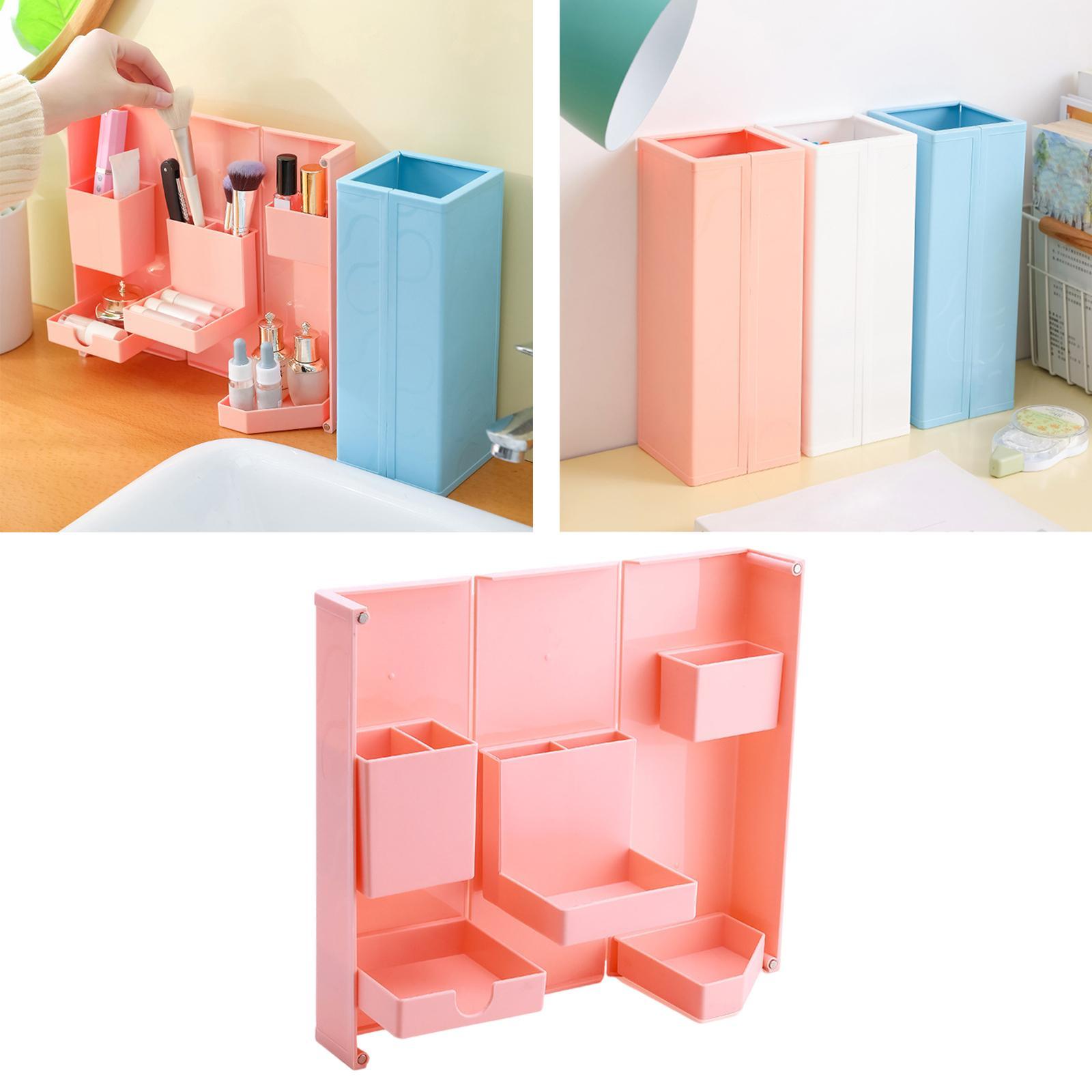 Foldable Pencil Organizer Stationery Container for Office Desktop Home