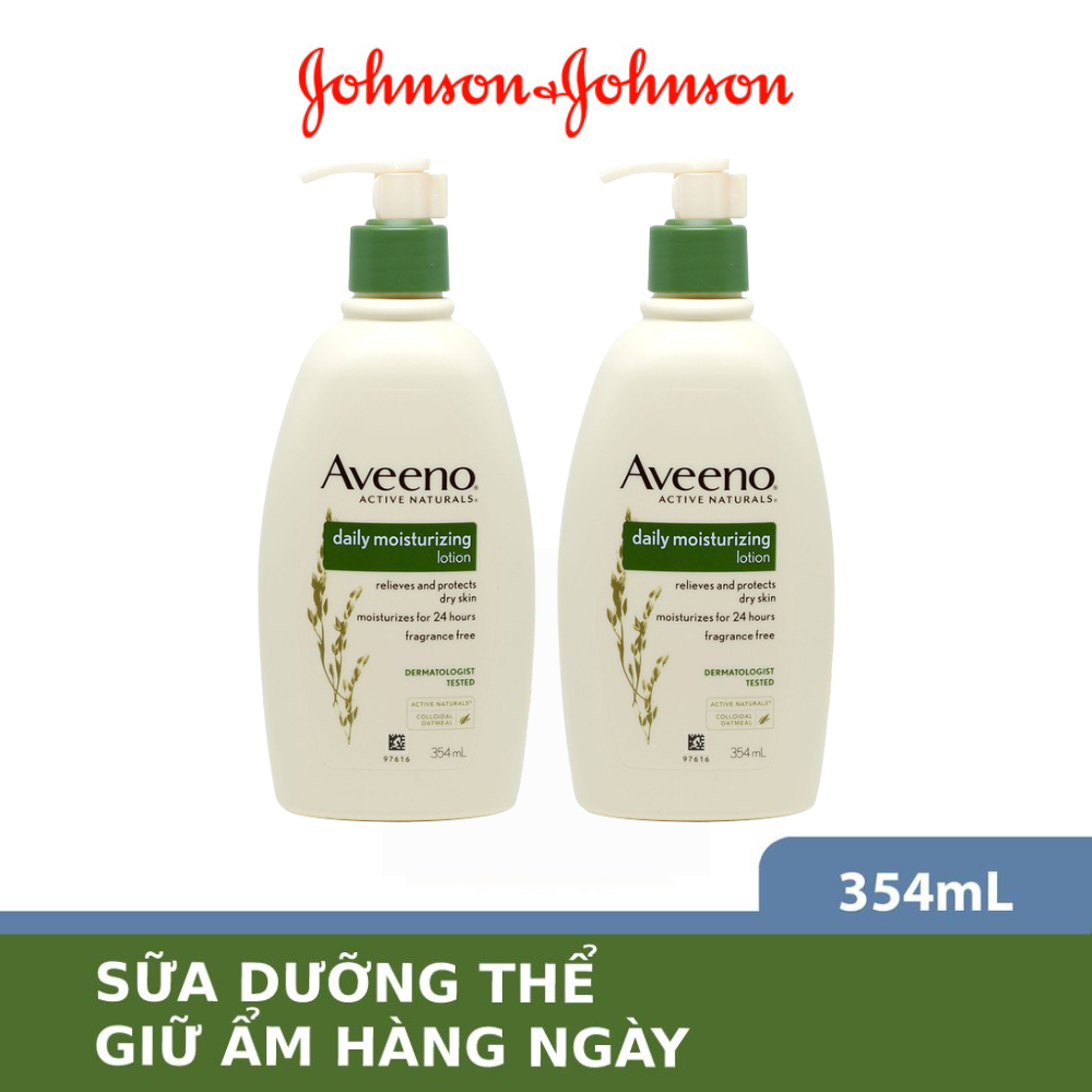 Bộ 2 Sữa dưỡng thể Aveeno giữ ẩm hàng ngày 354ml