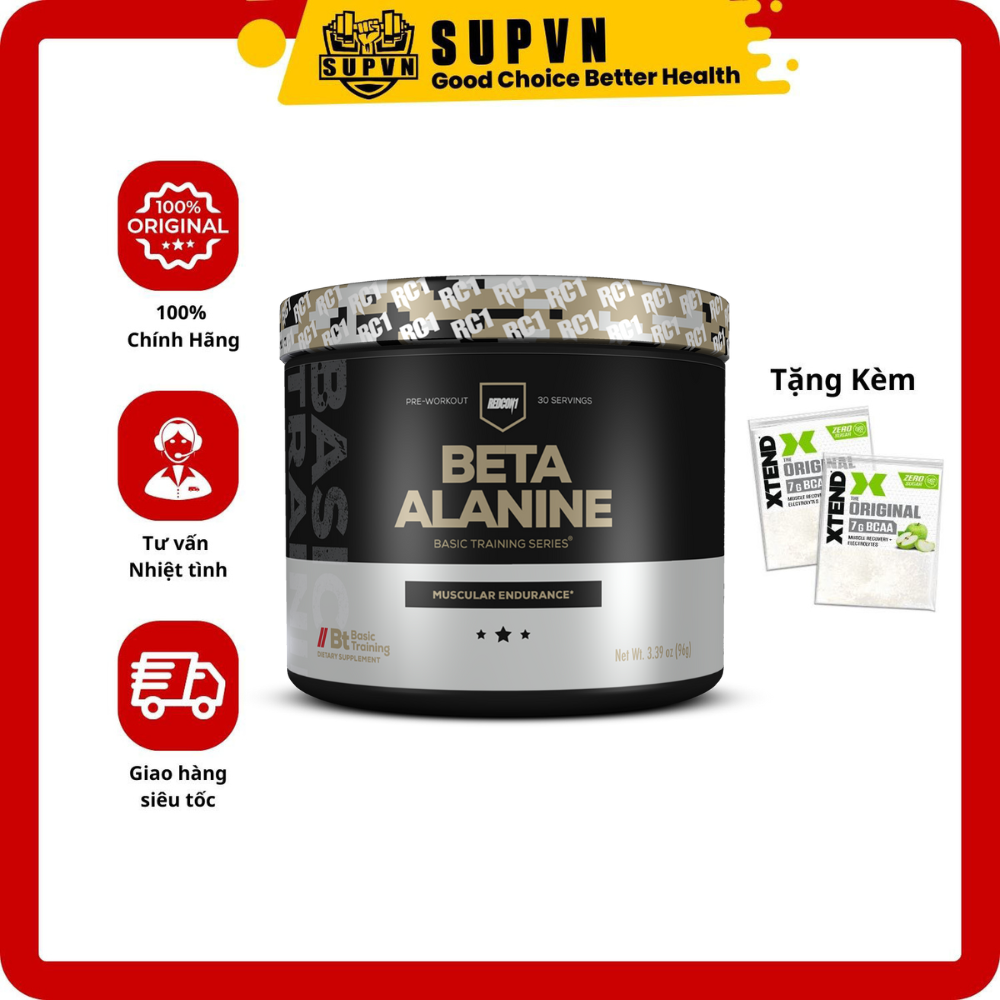 Redcon1 Beta Alanine 30 Serving Thực Phẩm Bổ Sung Hỗ Trợ Tăng Sức Mạnh Hồi Phục Chống Mỏi Cơ 30 Lần Dùng - Từ Mỹ