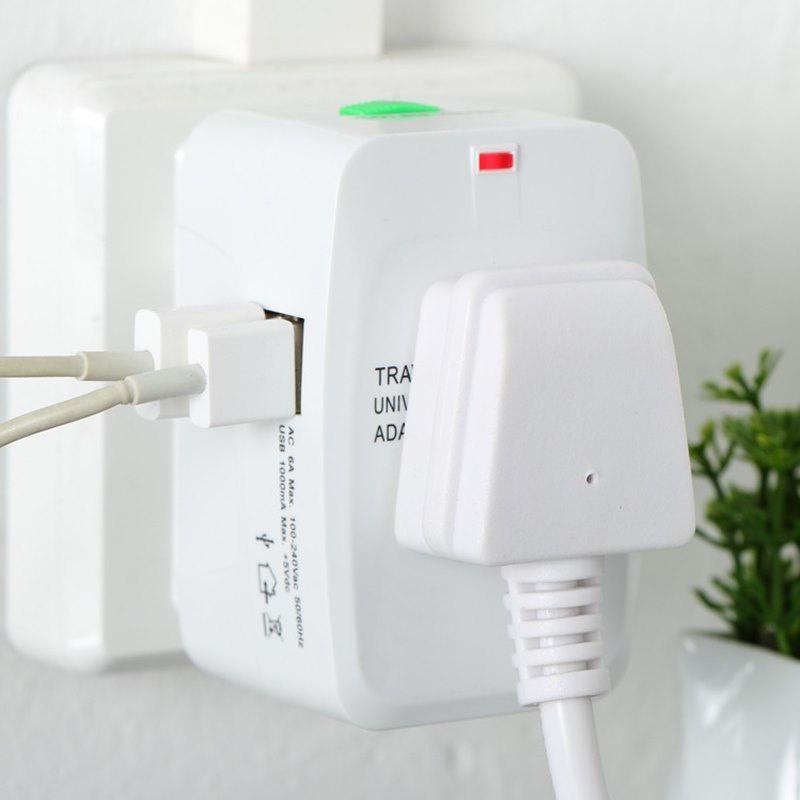 Phích Cắm Chuyển Đổi 2 Cổng USB 10A 250V