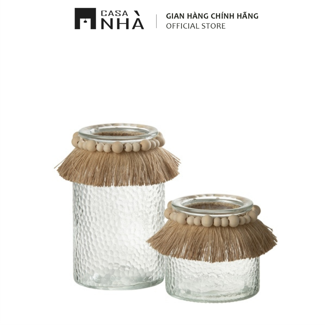 Cốc Đựng Nến Thủy Tinh Trong Suốt - Trang Trí Nội Thất Phong Cách Boho | Casanhà Home Furniture