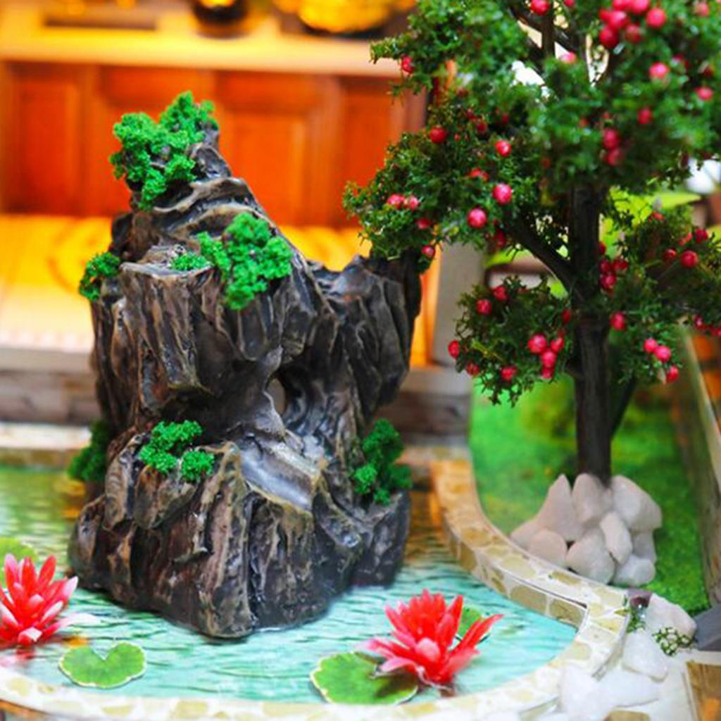 Creative Dollhouse Furniture Chinese Cottage Handmade Children With Light