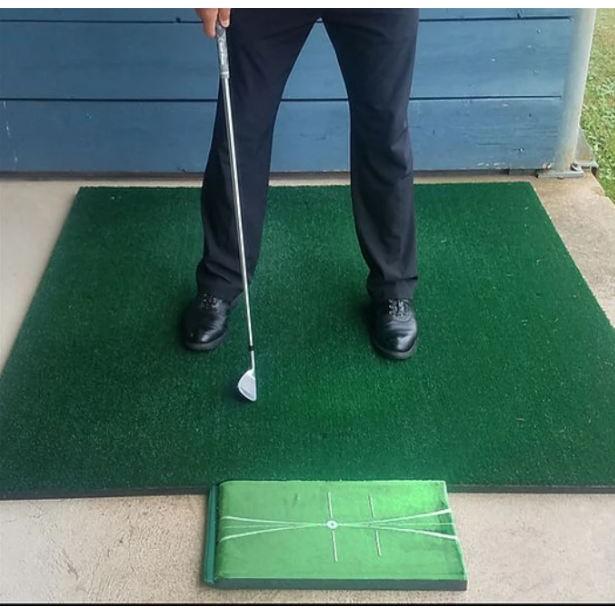 Thảm Tập Swing golf Batting Mat Tại Nhà Ngoài Trời Di Động Mini Có Vạch Định Hướng Phát Bóng Hàng Cao Cấp