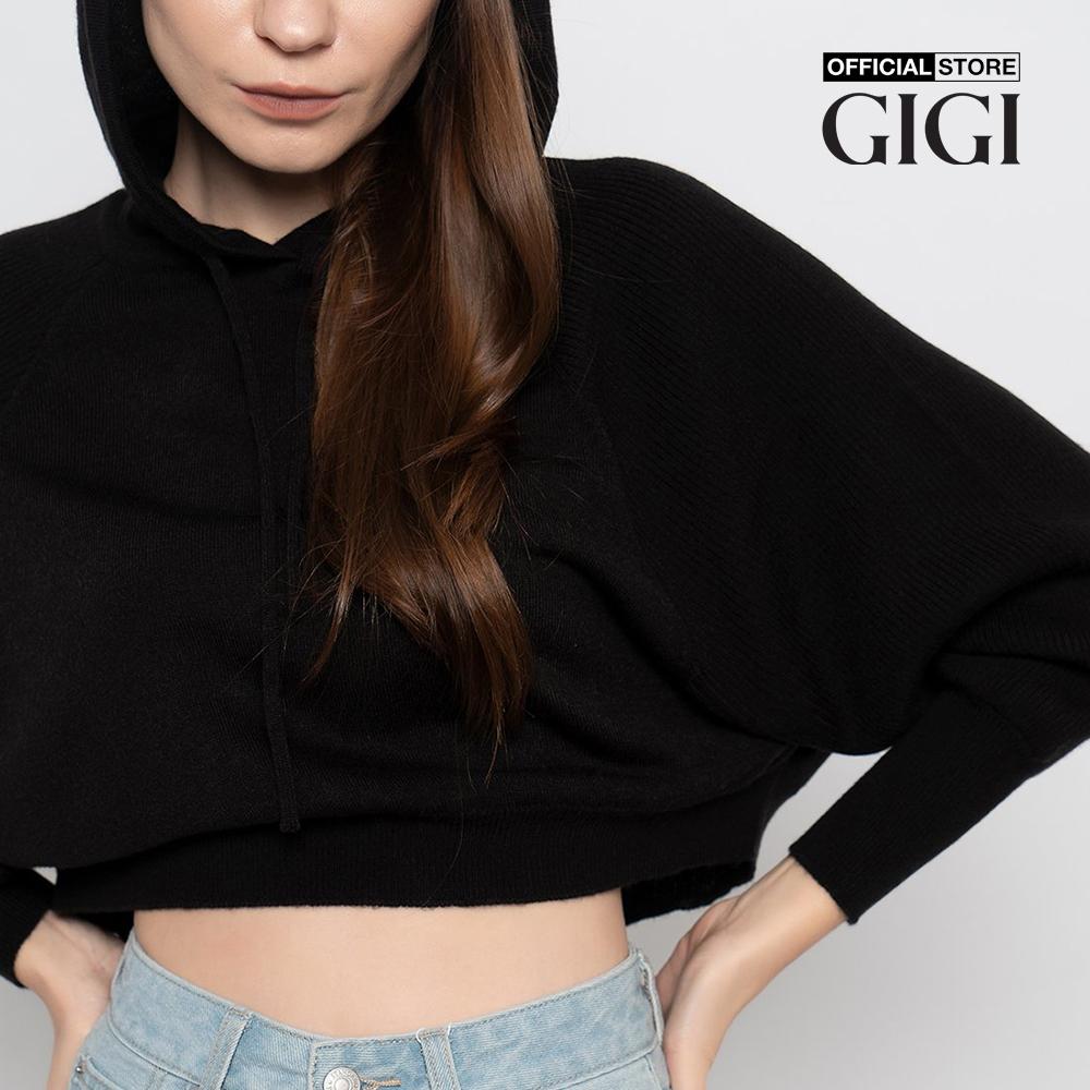 GIGI - Áo hoodie nữ tay dài phối mũ thời trang G1303K212701