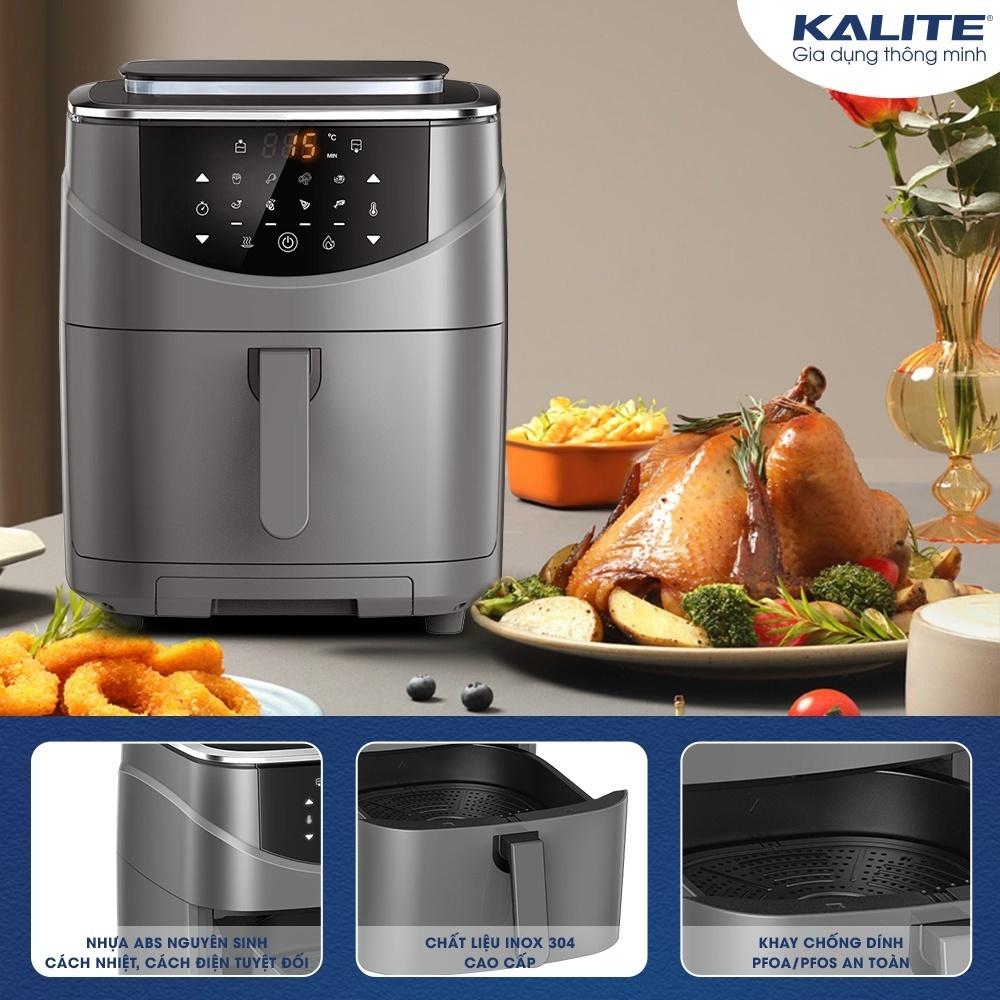 Nồi Chiên Hơi Nước Kalite Steam 7, 2600W-7Lit, Chiên Hấp 2in1, Hàng Chính Hãng
