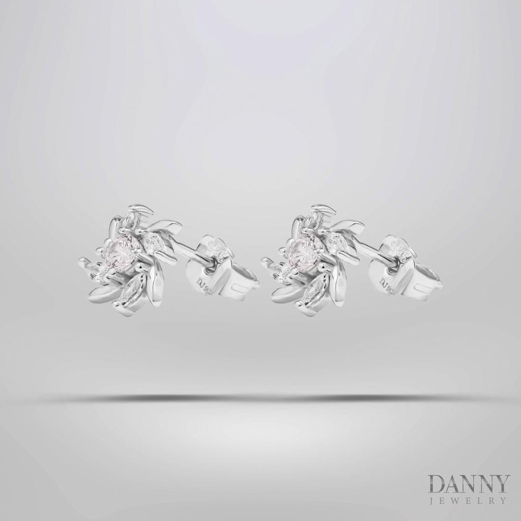 Bông Tai Nữ Danny Jewelry Bạc 925 Xi Rhodium BY005