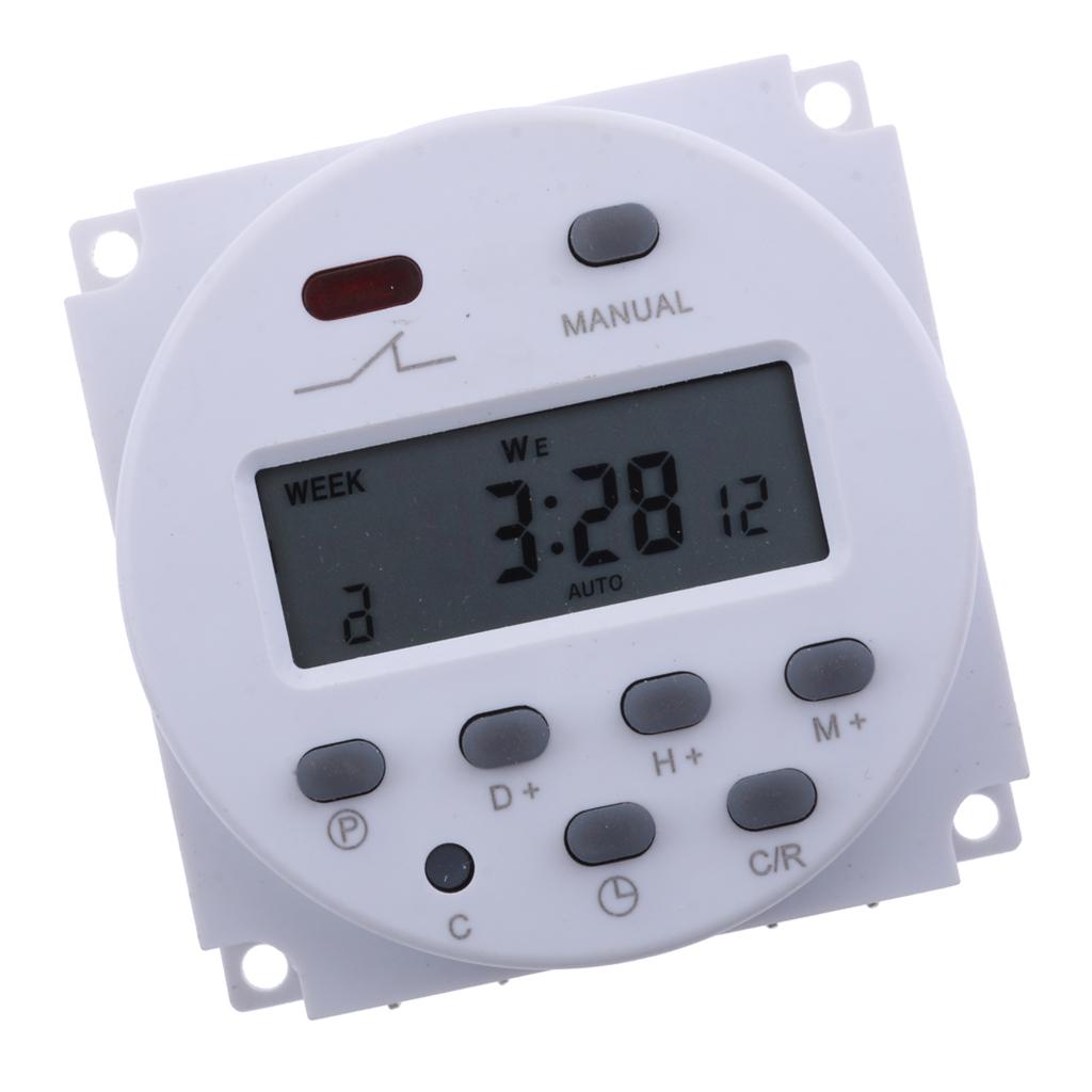 2xDC 12V Digital LCD Weekly Electronics Relay Time Programmable Timer