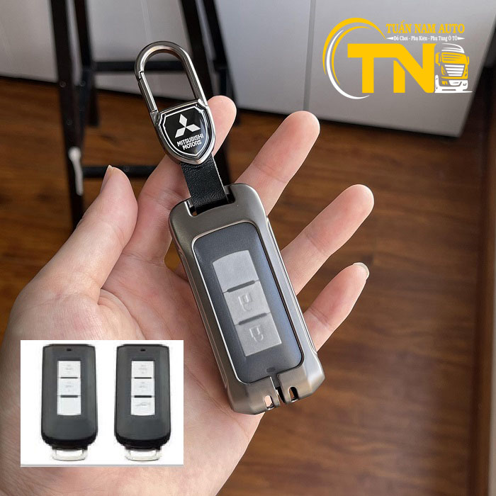 Ốp chìa khoá Mitsubishi Xpander, Outlander, Attrage, Mirage, Pajero chìa thông minh Smarkey