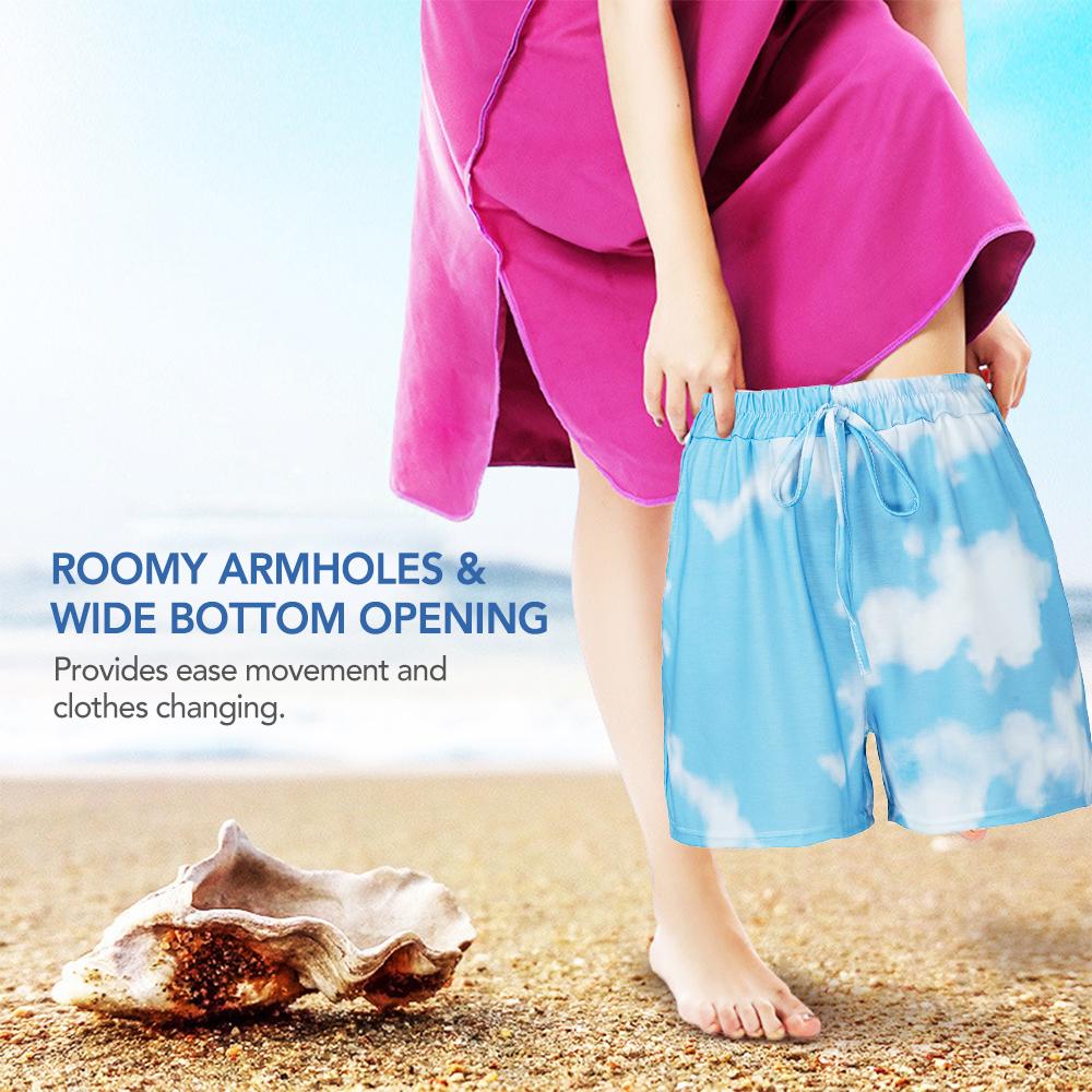 Khăn trùm khô nhanh cho bãi biển để thay đồ, giữ ấm cho cơ thể