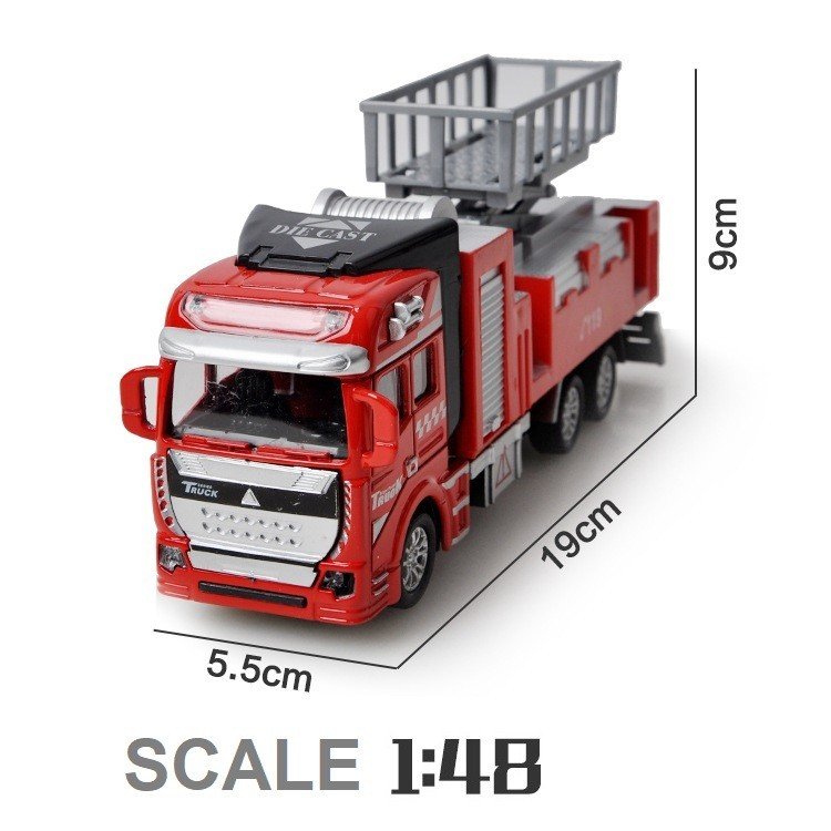 Đồ Chơi Xe Mô Hình Đầu Hợp Kim Xe Cứu Hỏa Xe Quân Sự Nhiều Loại Xe Siêu Bền Và Cứng Cáp Dành Cho Bé