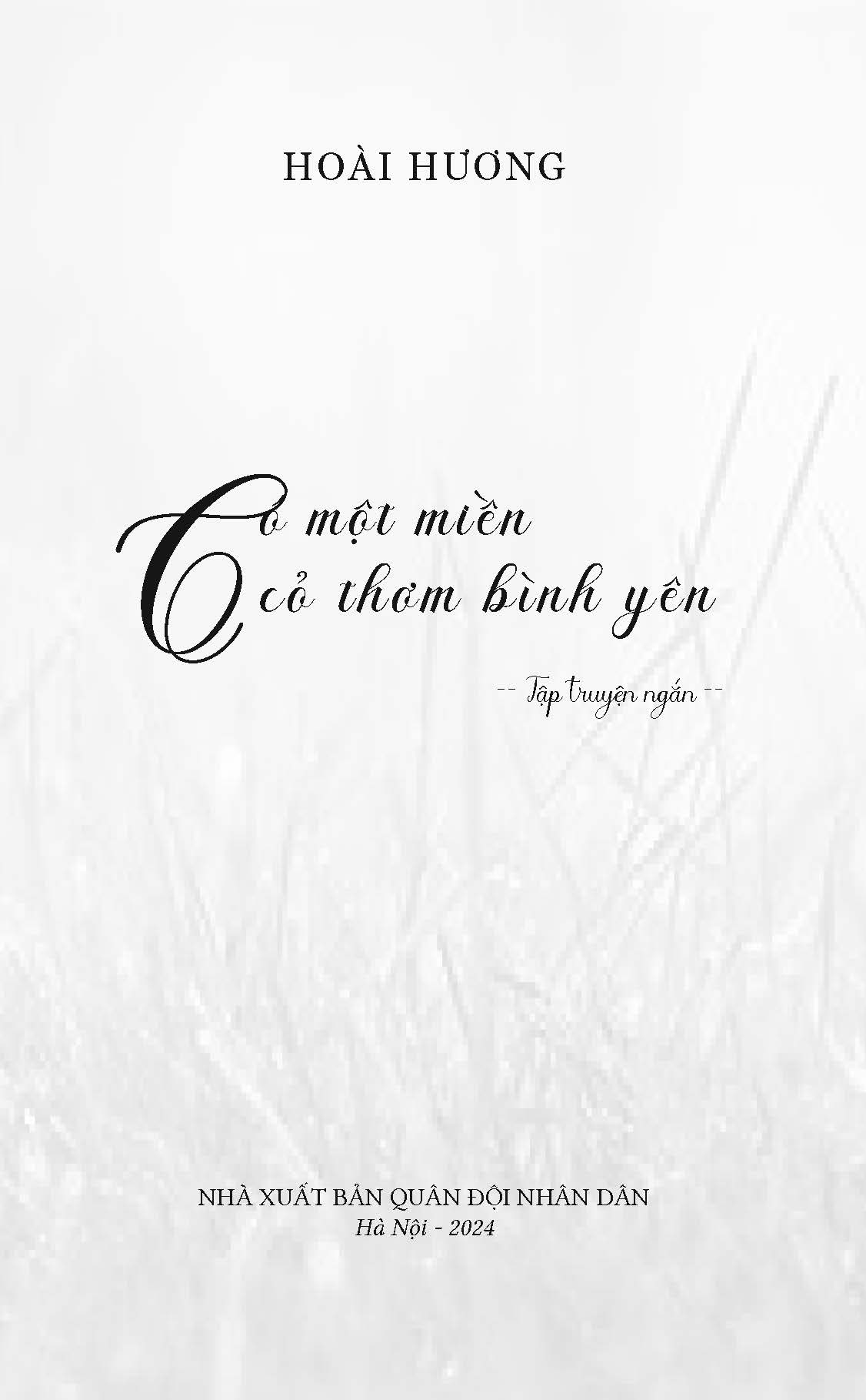 Có Một Miền Cỏ Thơm Bình Yên