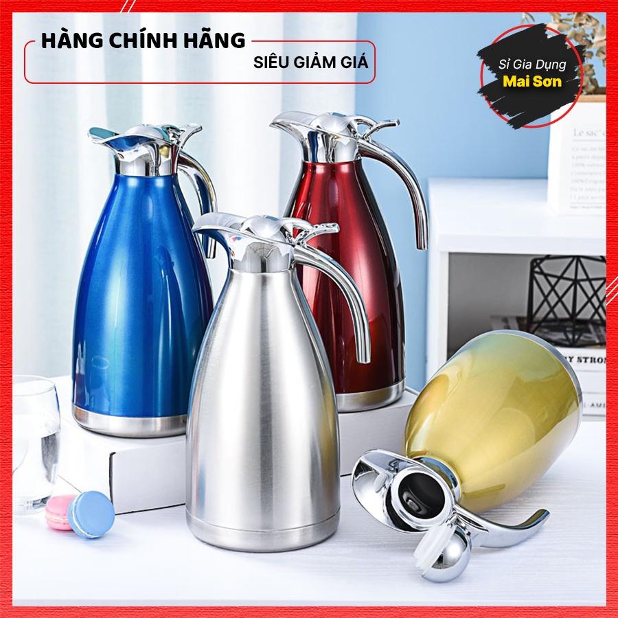 Phích Nước Giữ Nhiệt Lõi Inox 304 Cao Cấp Ấm Nước Giữ Nhiệt Thiết Kế Sang Trọng Giữ Nhiệt Cực Lâu Dung Tích 2L