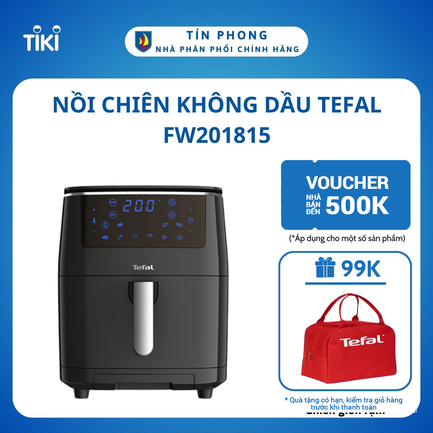 Nồi chiên không dầu Tefal FW201815 - Hàng chính hãng