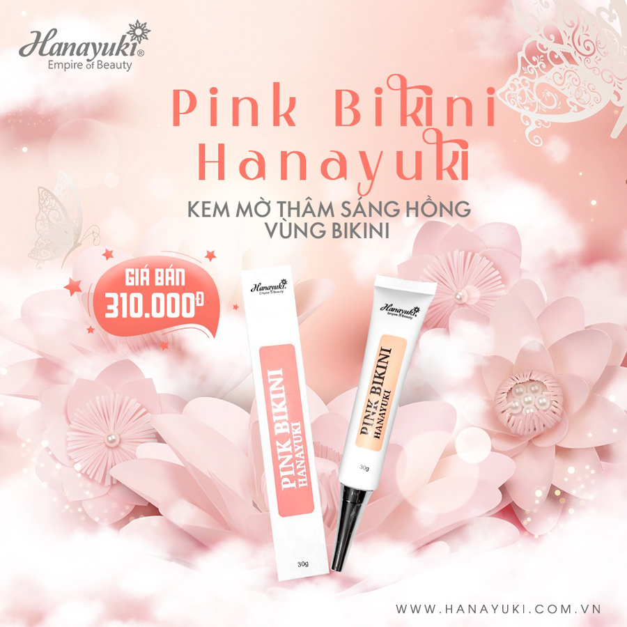 Kem Làm Hồng Giảm Thâm Pink Bikini Hanayuki 30g ( HÀNG CHÍNH HÃNG )