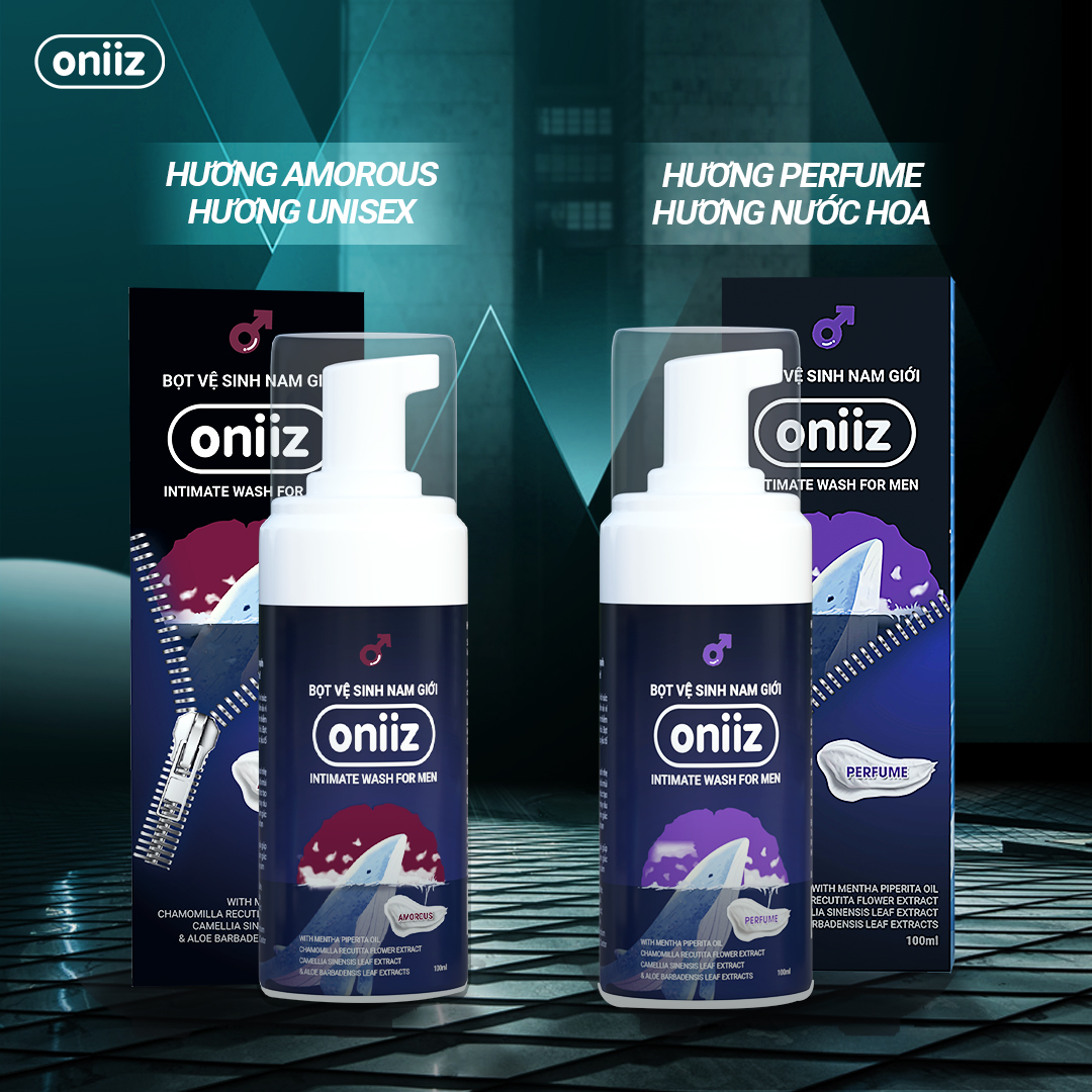 Bọt Vệ Sinh Nam Giới Oniiz - Dung Dịch Vệ Sinh Nam Tạo Bọt 100Ml - Amorous Perfume