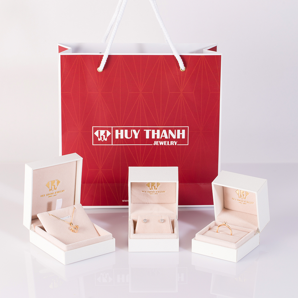 Bông Tai Nữ Vàng 14K BTAM34 Huy Thanh Jewelry 