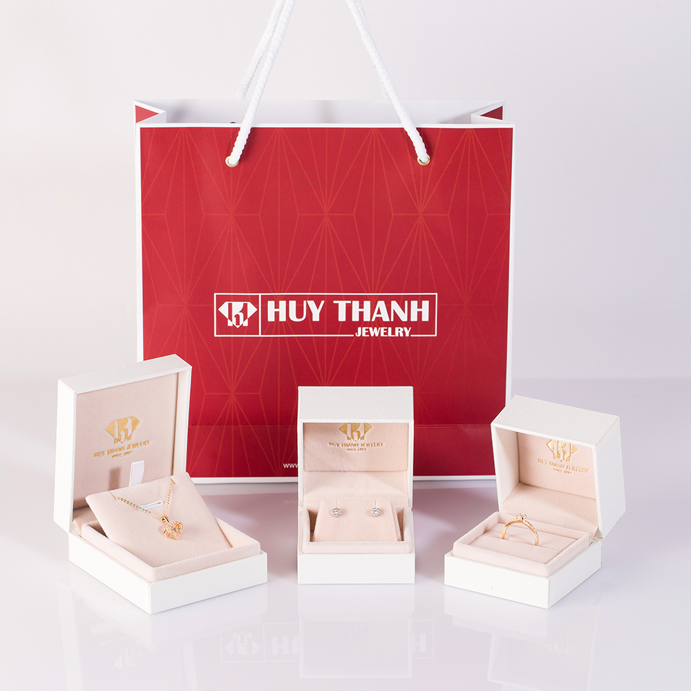 Bông Tai Nữ Vàng 14K BTAM59 - Cung Cự Giải Huy Thanh Jewelry
