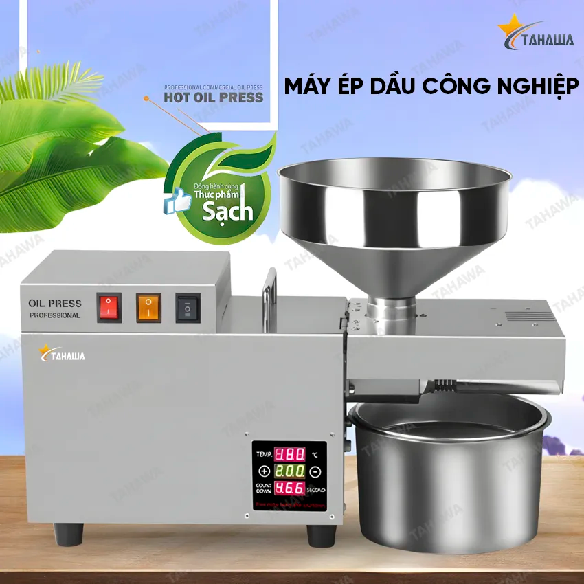 Máy ép dầu thực vật Tahawa TH-S9S- Hàng Chính Hãng- Bảo Hành 2 Năm