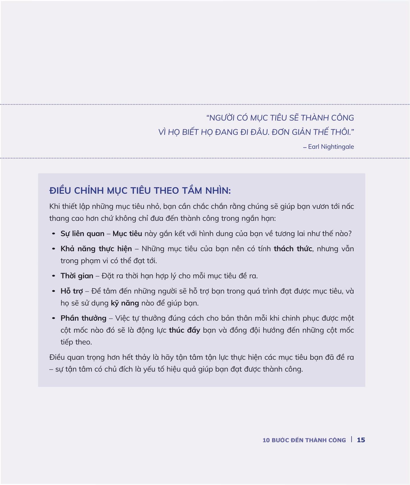 10 Bước Đến Thành Công