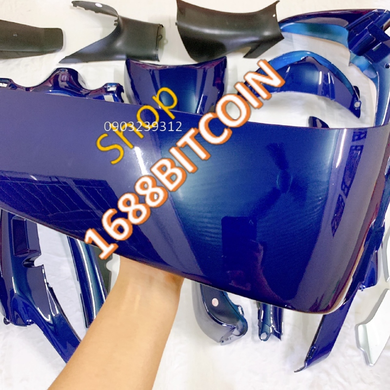 Dàn áo nhựa xe FUTURE 1 MÀU XANH TÍM -Future 2001 nhựa nguyên sinh ABS LOẠI ĐẸP