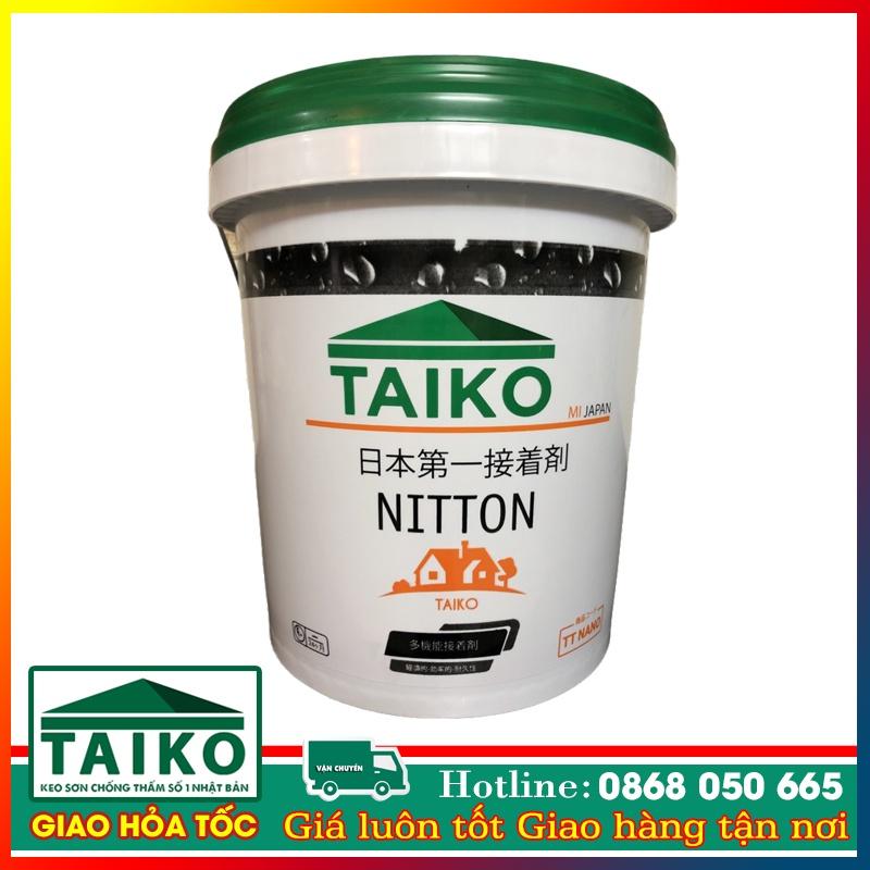 Keo Sơn Chống Thấm Sàn Mái TAIKO NITTON - Thùng 5 Lít - Tặng Kèm Vải Kết Cấu