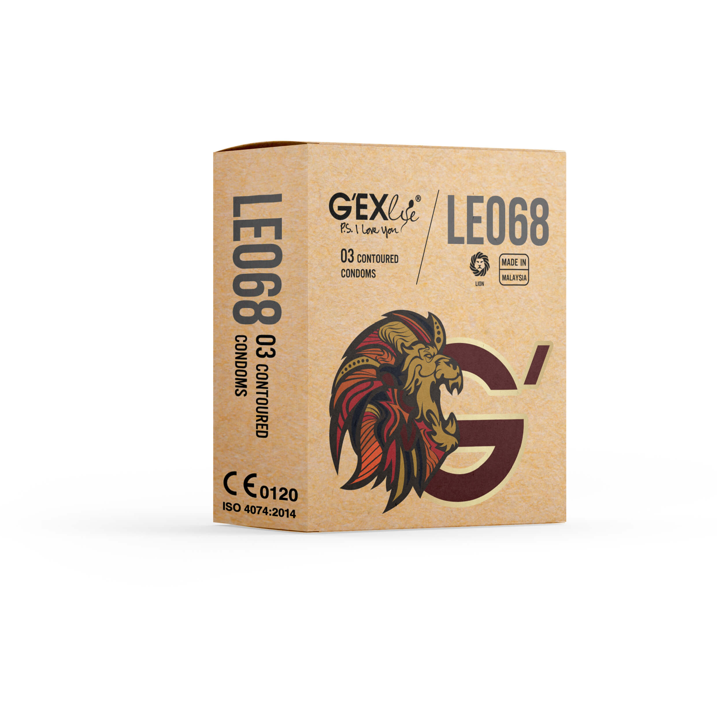 Bao cao su G'EXlife Leo 68 - Hộp 3 cái