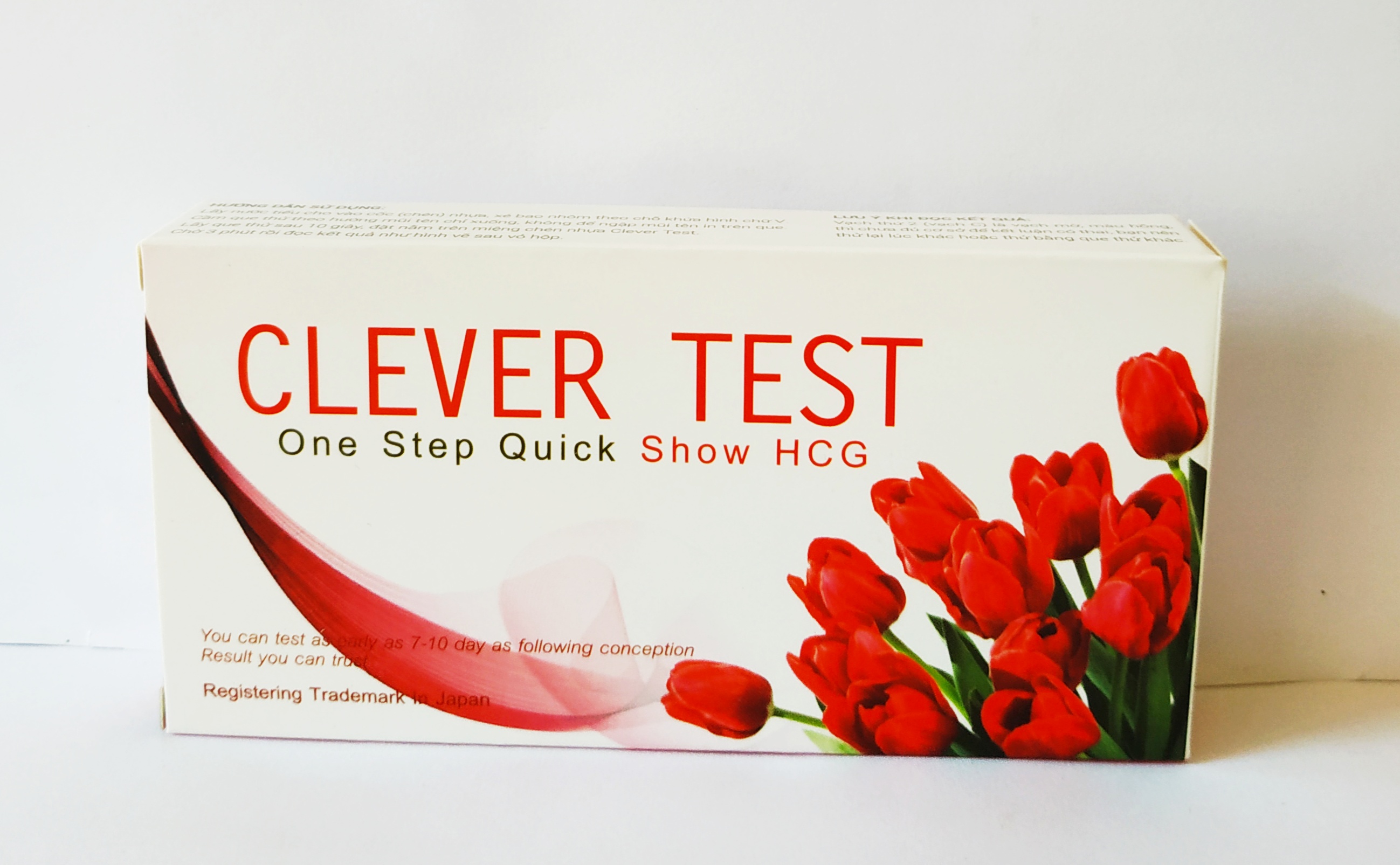 (Có Che Tên) Que Thử Thai Bản To Nhất - Cốc Tay Cầm Chống Bẩn - Phát Hiện Thai Sớm - Chính Xác 100% Clever Test