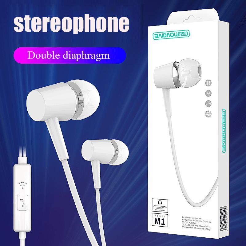 Loa Siêu Trầm Nhạc Có Dây Tai Nghe Có Micro Điện Thoại Di Động Máy Tính Đa Năng Tai Nghe-Tai Ngủ Tai Nghe Nhét Tai Tai Nghe Nhét Tai