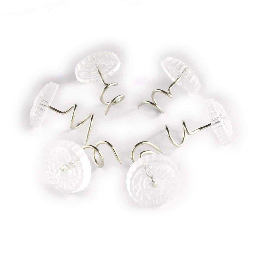 100 Pieces Clear Heads Upholstery Twist Pins Headliner Repair Screws Craft