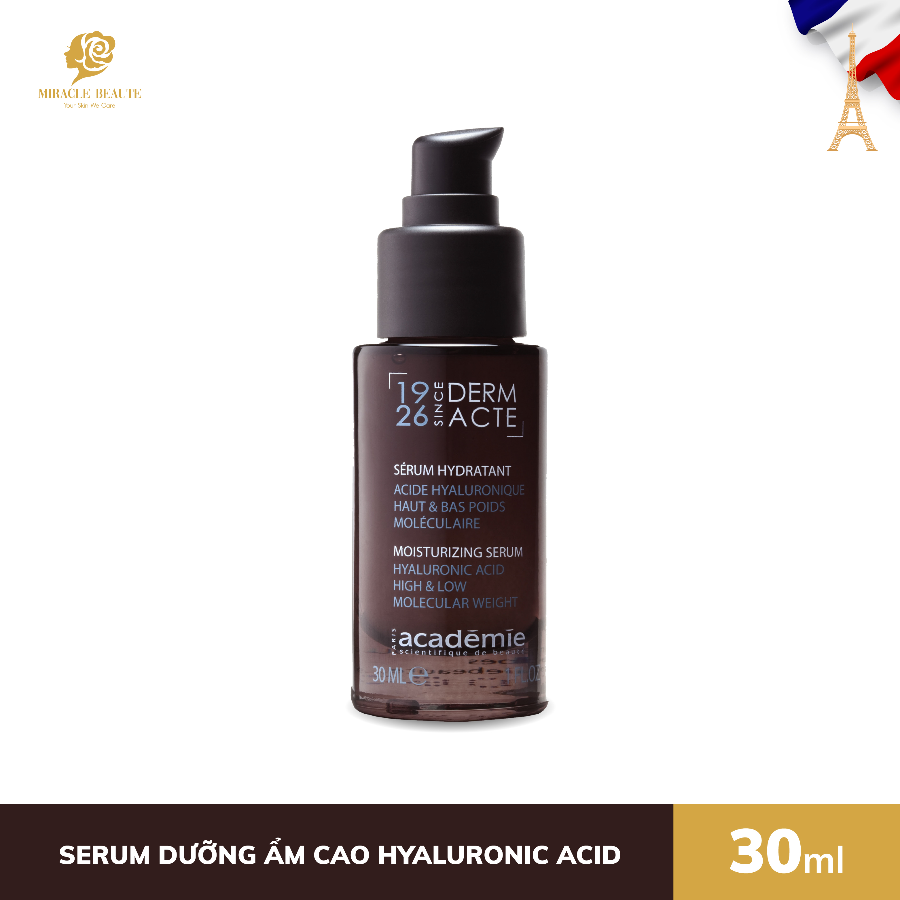 Serum dưỡng ẩm cao Hyaluronic Acid - SERUM HYDRATANT - Academie Scientifique de Beaute