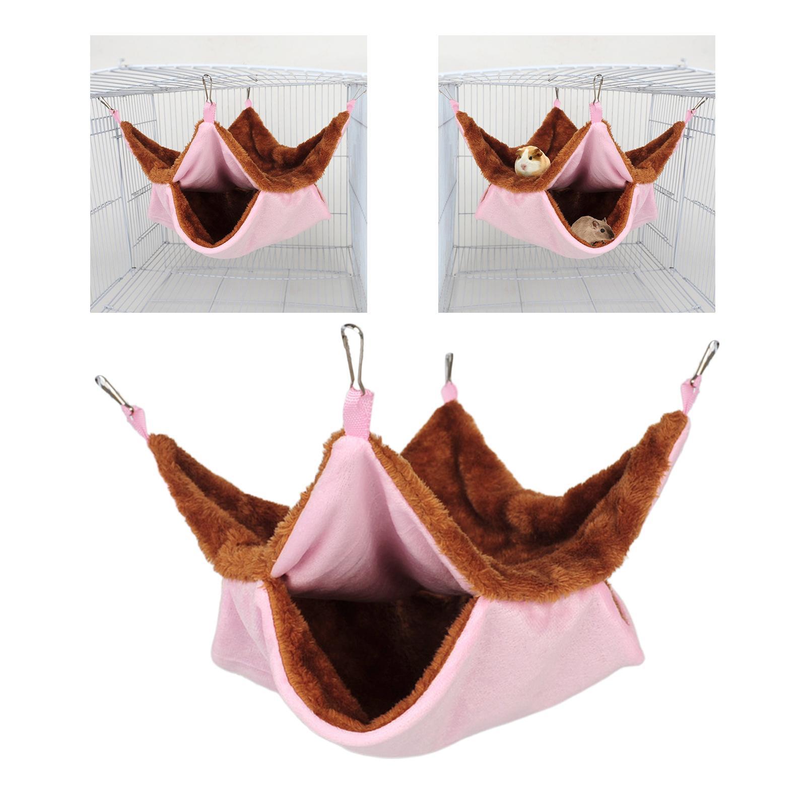 Double Layer Hamster Hammock    Nest Rat Habitat Cage