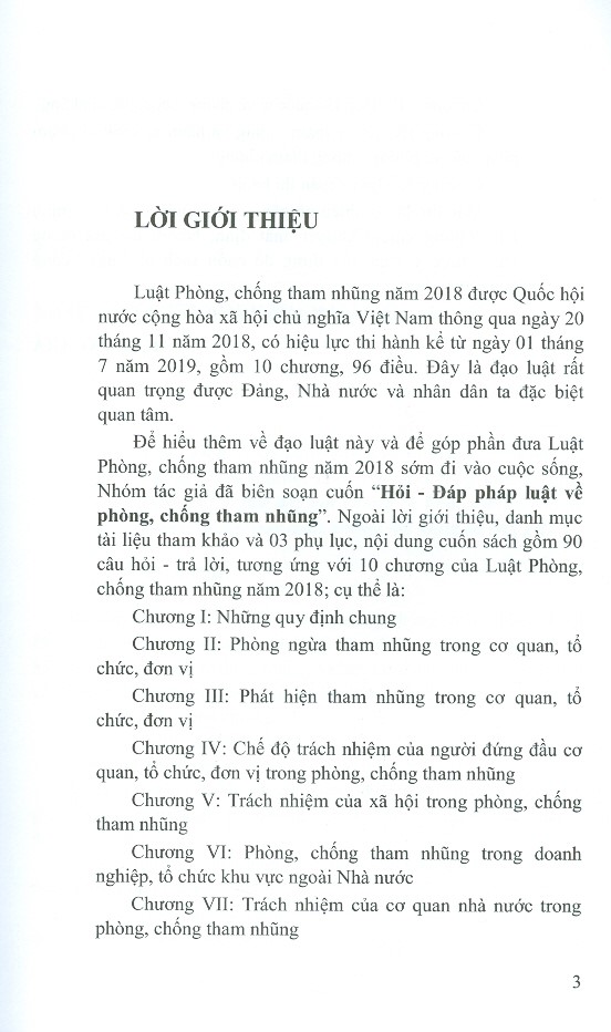 Hỏi Đáp Pháp Luật Về Phòng, Chống Tham Nhũng