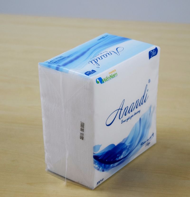 10 Gói Khăn Giấy Vuông To ANANDI - 100 Tờ/Gói