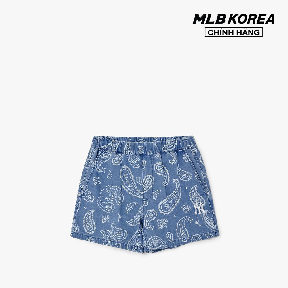 MLB - Quần shorts jeans nữ lưng thun thời trang 3FDPI0133