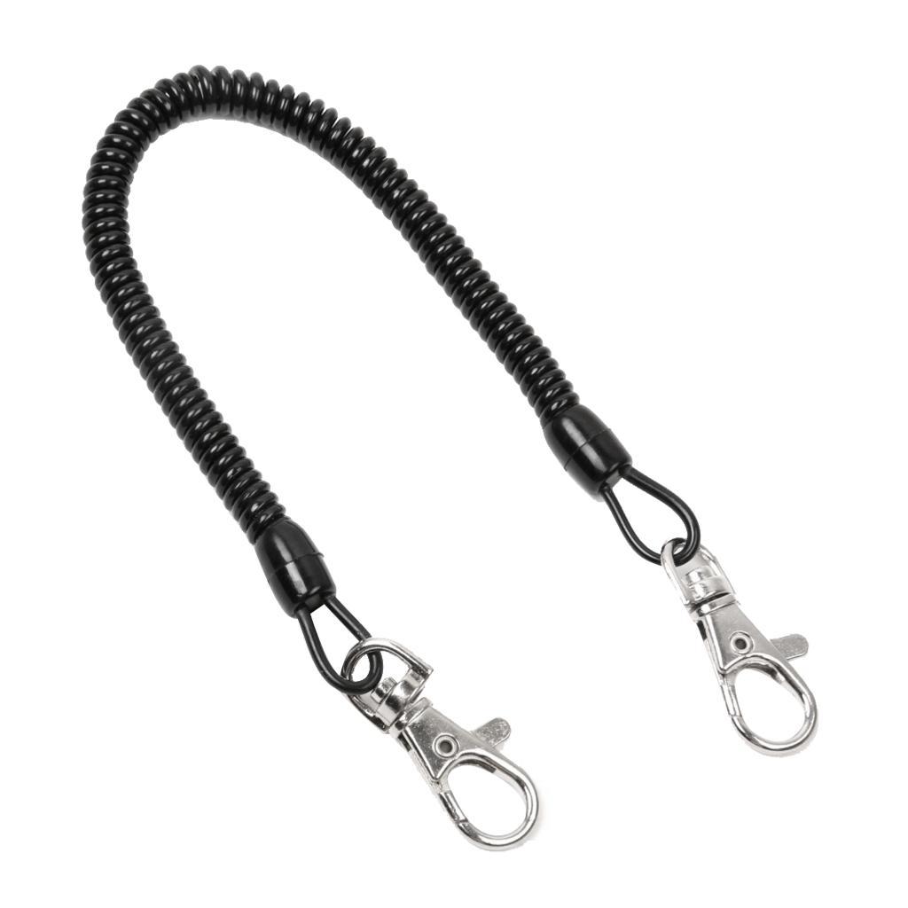 Elastic Fishing Lanyard Quick Release Holder And Mini Pin-on Retractor