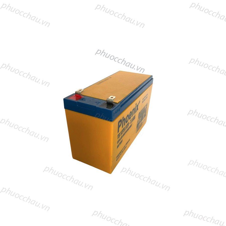 Bình Ắc Quy Khô PHOENIX TS1275 12V - 7.5AH Dùng Cho UPS, Loa Kéo, Bình Phun Thuốc Sâu, Cửa Cuốn