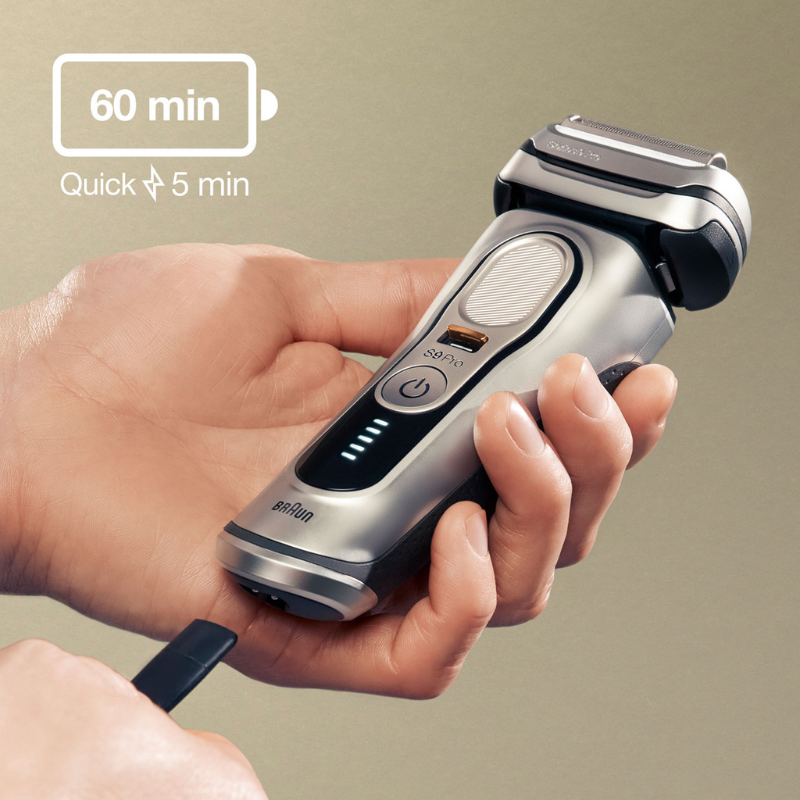 Máy cạo râu điện Braun Series 9 Pro 9417 Wet & Dry Made In Germany Hàng Chính Hãng