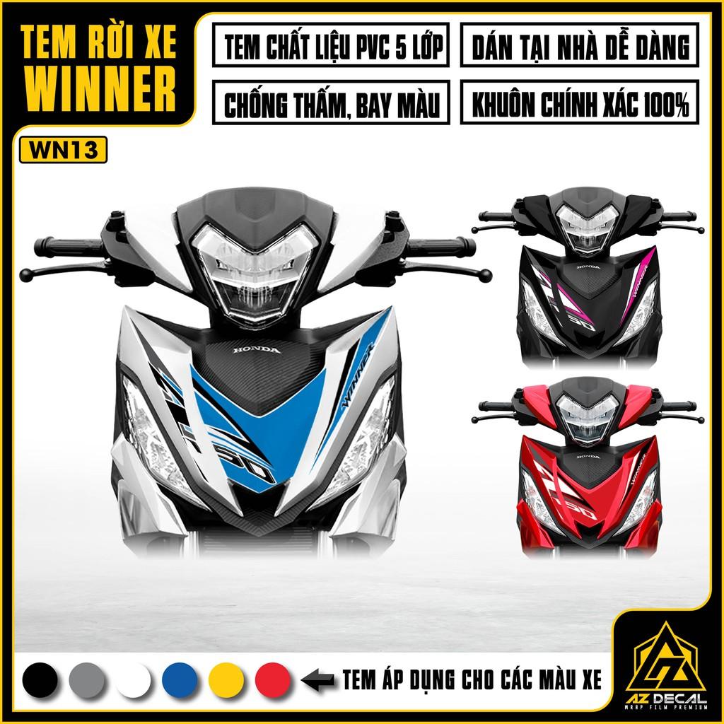 Tem Rời Xe Winner V1 / 150 Mẫu Speed Cách Điệu | WN13 | Decal Chế Xe Chất Liệu PVC Cao Cấp