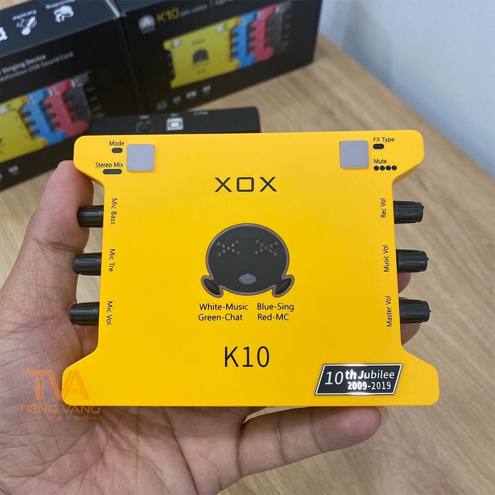 SOUNDCARD XOX K10 10th Thu Âm Hát Livestream - Hàng Chính Hãng